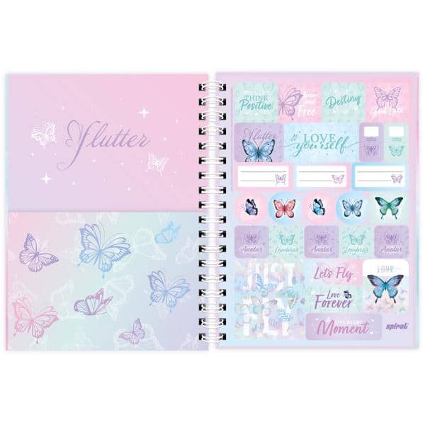Planner Colegial 2027 Flutter, 80 Folhas, Capa Dura, 2751327, Spiral Flu - PT 1 UN Planner Colegial 2027 Flutter, 80 Folhas, Capa Dura, 2751327, Spiral Flu - PT 1 UN