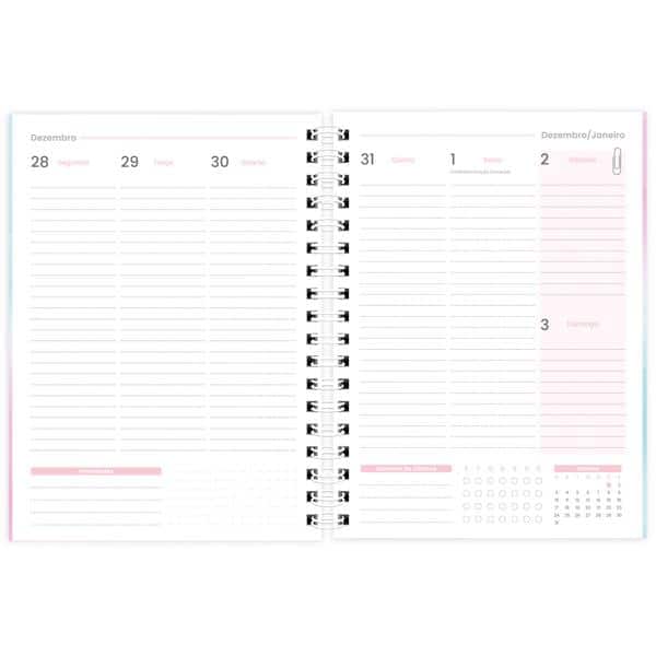 Planner Colegial 2027 Flutter, 80 Folhas, Capa Dura, 2751327, Spiral Flu - PT 1 UN Planner Colegial 2027 Flutter, 80 Folhas, Capa Dura, 2751327, Spiral Flu - PT 1 UN