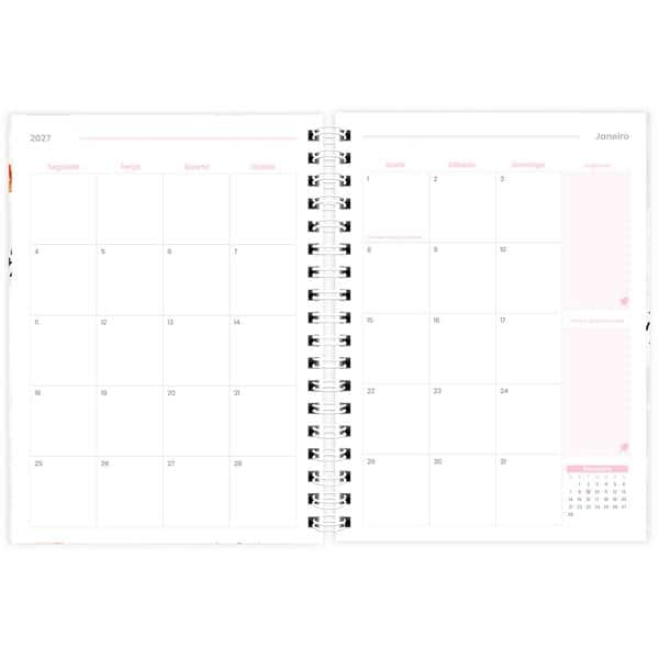 Planner Colegial 2027 Hello Kitty, 80 Folhas, Capa Dura, 2751341, Spiral Hki - PT 1 UN Planner Colegial 2027 Hello Kitty, 80 Folhas, Capa Dura, 2751341, Spiral Hki - PT 1 UN