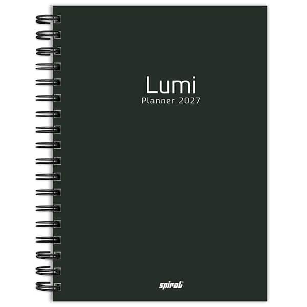 Planner Colegial 2026, Lumi, Preto, 80 Folhas, Capa de polipropileno, 2749232, Spiral Lumi - PT 1 UN Planner Colegial 2026, Lumi, Preto, 80 Folhas, Capa de polipropileno, 2749232, Spiral Lumi - PT 1 UN