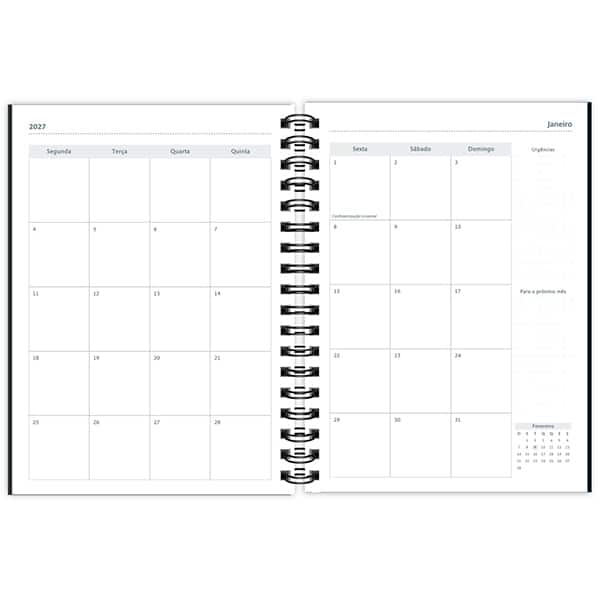Planner Colegial 2026, Lumi, Preto, 80 Folhas, Capa de polipropileno, 2749232, Spiral Lumi - PT 1 UN Planner Colegial 2026, Lumi, Preto, 80 Folhas, Capa de polipropileno, 2749232, Spiral Lumi - PT 1 UN