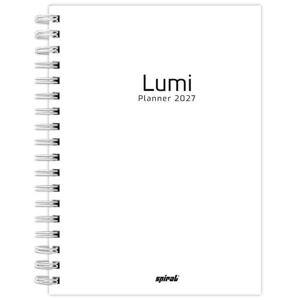Planner Colegial 2026, Lumi, Branco, 80 Folhas, Capa de polipropileno, 2749249, Spiral Lumi - PT 1 UN Planner Colegial 2026, Lumi, Branco, 80 Folhas, Capa de polipropileno, 2749249, Spiral Lumi - PT 1 UN