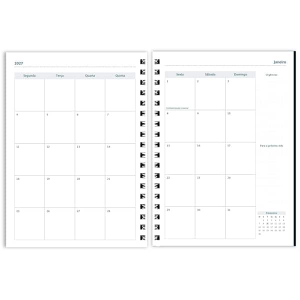 Planner Colegial 2026, Lumi, Branco, 80 Folhas, Capa de polipropileno, 2749249, Spiral Lumi - PT 1 UN Planner Colegial 2026, Lumi, Branco, 80 Folhas, Capa de polipropileno, 2749249, Spiral Lumi - PT 1 UN