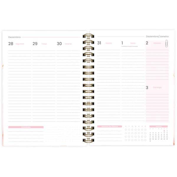 Planner Colegial 2027 Marmo, Rosa, 80 Folhas, Capa Dura, 2751358, Spiral Mrm - PT 1 UN Planner Colegial 2027 Marmo, Rosa, 80 Folhas, Capa Dura, 2751358, Spiral Mrm - PT 1 UN