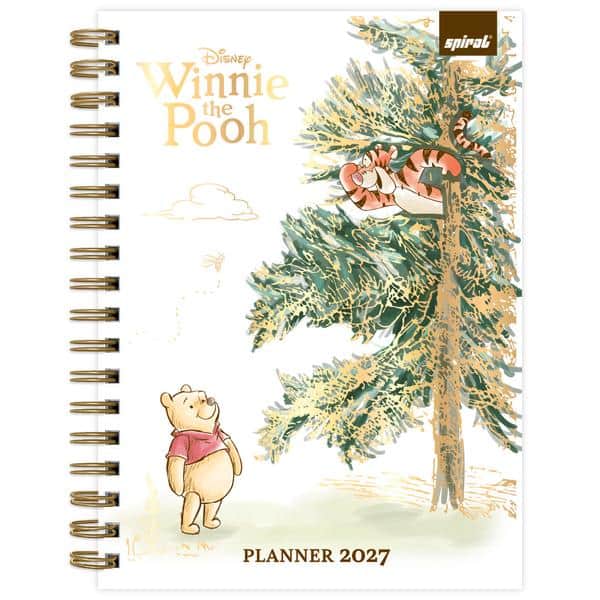 Planner Colegial 2027 Ursinho Pooh, 80 Folhas, Capa Dura, 2751365, Spiral Pooh - PT 1 UN Planner Colegial 2027 Ursinho Pooh, 80 Folhas, Capa Dura, 2751365, Spiral Pooh - PT 1 UN