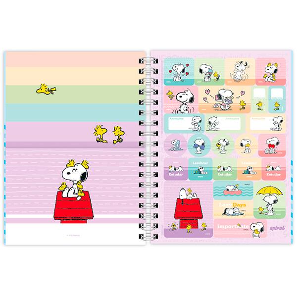 Planner Colegial 2027 Snoopy, 80 Folhas, Capa Dura, 2751372, Spiral Sno - PT 1 UN