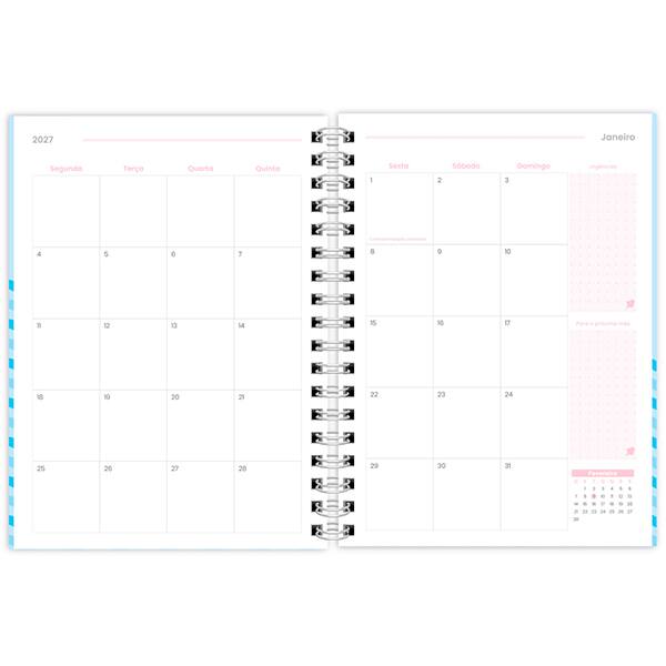 Planner Colegial 2027 Snoopy, 80 Folhas, Capa Dura, 2751372, Spiral Sno - PT 1 UN