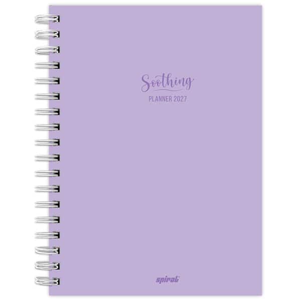Planner Colegial 2026, Soothing, Lilás, 80 Folhas, Capa de polipropileno com serigrafia, 2749256, Spiral Soot - PT 1 UN