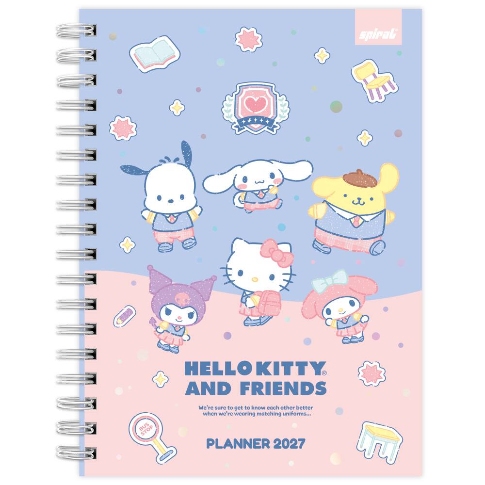 Planner colegial 174x240mm H.Kitty&Ami c/esp 2759538 Spiral Hka PT 1 UN