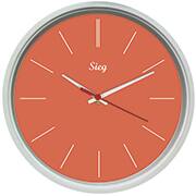 Relógio de Parede plástico 28cm, Laranja, Sieg - CX 1 UN Relógio de Parede plástico 28cm, Laranja, Sieg - CX 1 UN