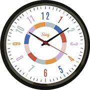 Relógio de Parede plástico 28cm, Happy, Sieg - CX 1 UN Relógio de Parede plástico 28cm, Happy, Sieg - CX 1 UN