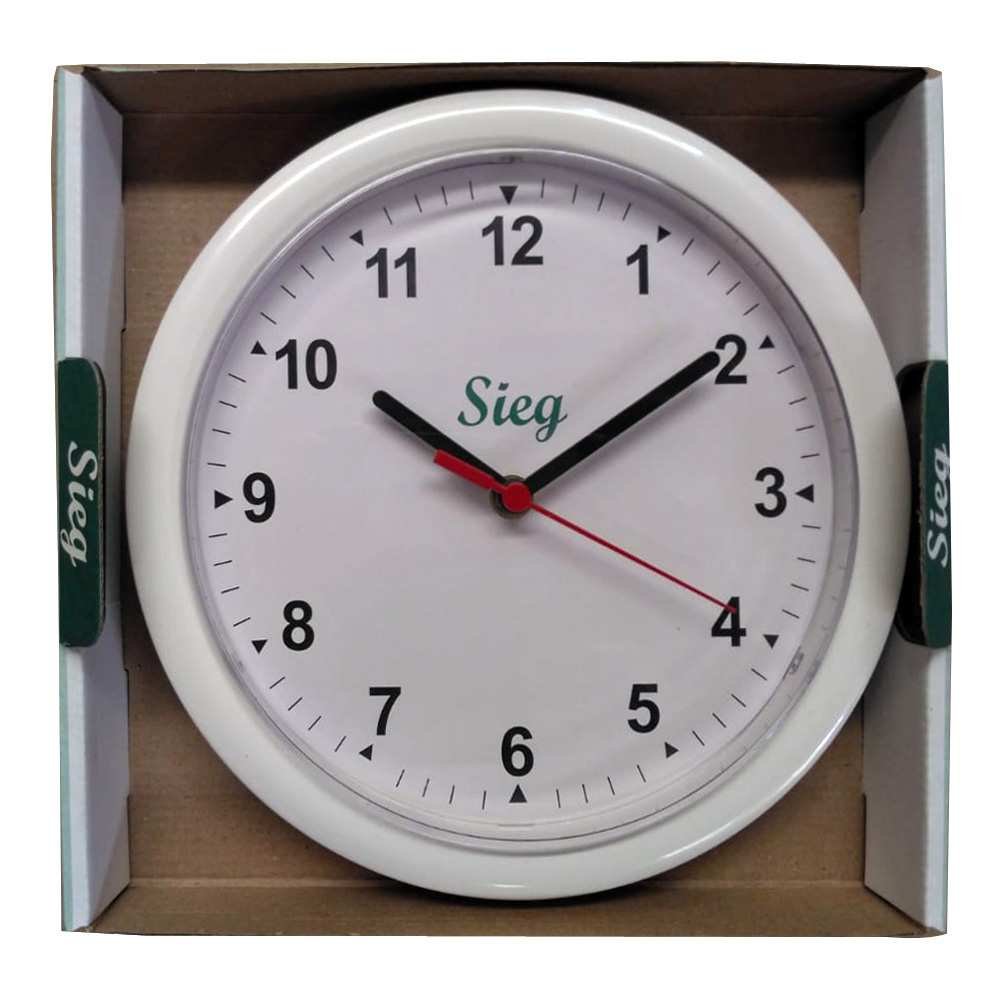 Relógio de Parede 28cm fundo branco 2800-01 Sieg CX 1 UN - Móveis &  Equipamentos - Kalunga
