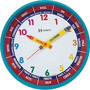 Relógio de Parede 26cm plástico preto 6126-034 Herweg CX 1 UN