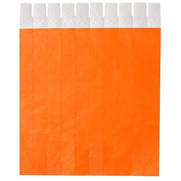 Pulseira de identificação tyvek laran.flúo Singularis PT 50 UN