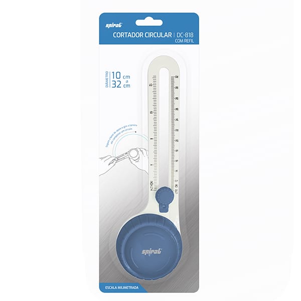 Estilete Circular de papel 1fl DC-818 Spiral CX 1 UN