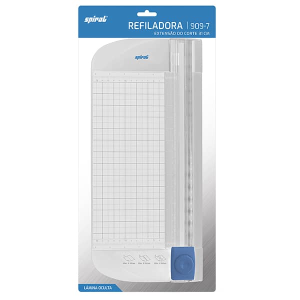 Refiladora de papel (corte 310mm), até 6 folhas, 909-7, Spiral - CX 1 UN