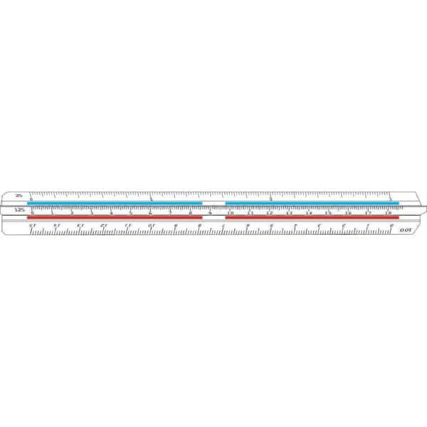 Escalímetro triangular 15cm ME-15 Trident PT 1 UN