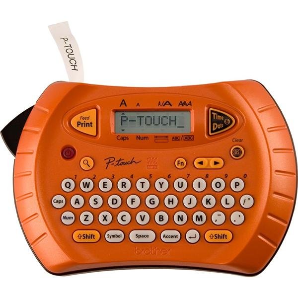 Rotulador eletrônico laranja com 3 fitas PT70BP Brother - CX 1 UN