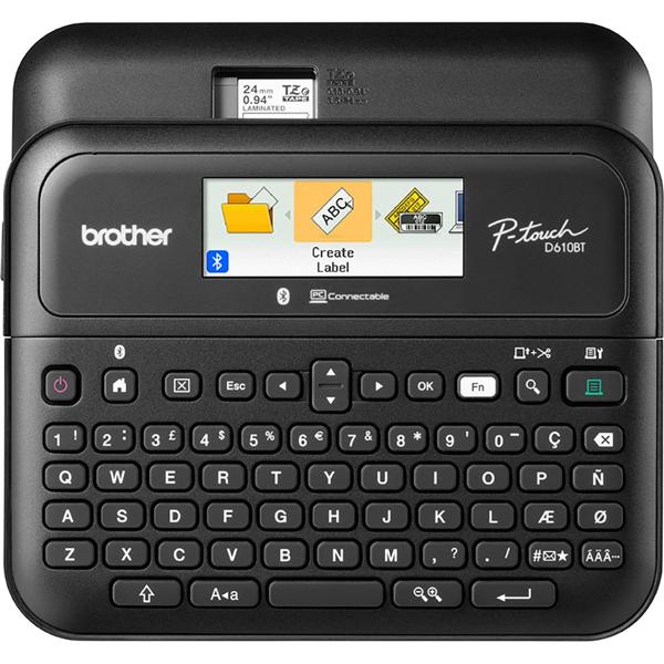 Rotulador eletrônico portátil, Preto, Bluetooth, PTD610BT, Brother - CX 1 UN