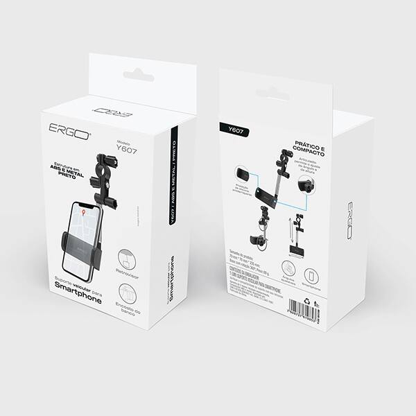 Suporte veicular de Smartphone para retrovisor, Y607, Ergo - CX 1 UN