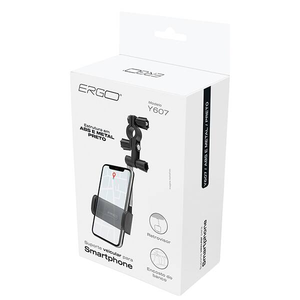 Suporte veicular de Smartphone para retrovisor, Y607, Ergo CX 1 UN