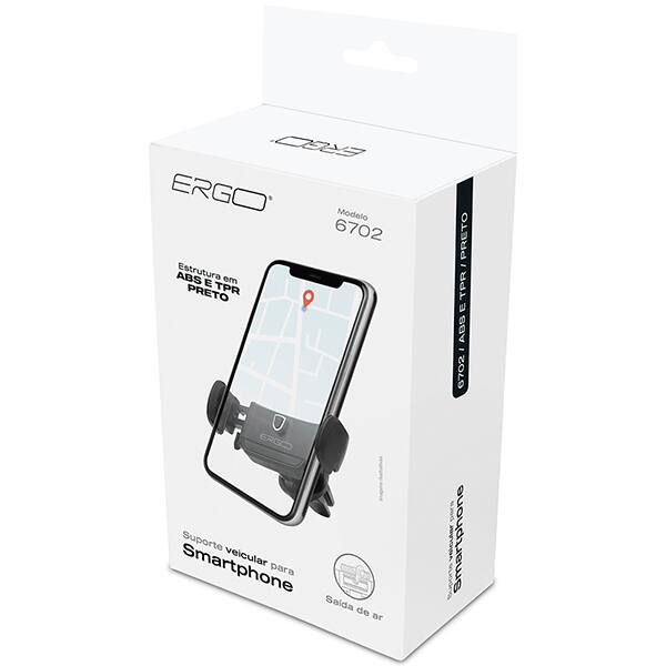Suporte veicular para Smartphone, fixação na saída de ar, 6702, Ergo CX 1 UN