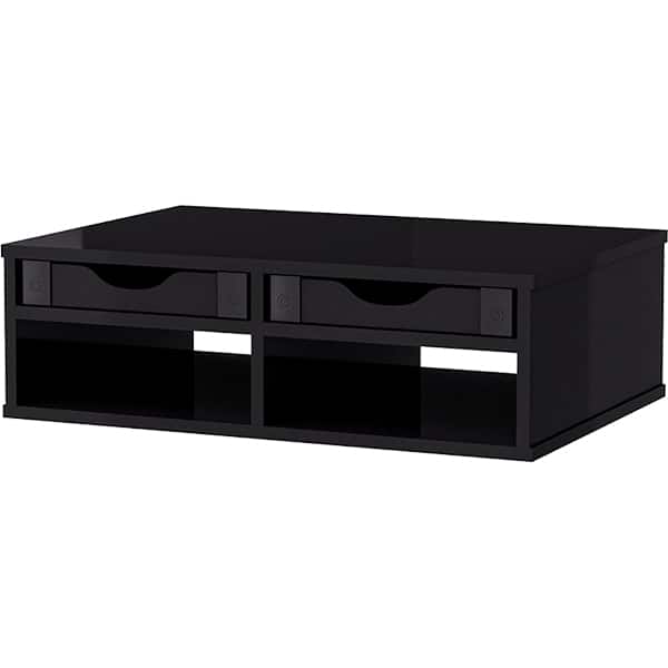 Suporte p/impressora c/2 gavetas 2 nichos preto 3500 Souza & Cia CX 1 UN