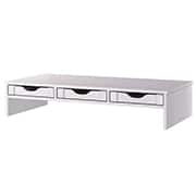 Suporte para monitor com 3 gavetas, Branco, 3513, Souza & Cia - CX 1 UN Suporte para monitor com 3 gavetas, Branco, 3513, Souza & Cia - CX 1 UN