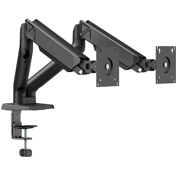 Suporte para Monitor Articulado Duplo para monitores de 17 a 32 polegadas, Axion, Preto, 141, Elements - CX 1 UN Suporte para Monitor Articulado Duplo para monitores de 17 a 32 polegadas, Axion, Preto, 141, Elements - CX 1 UN
