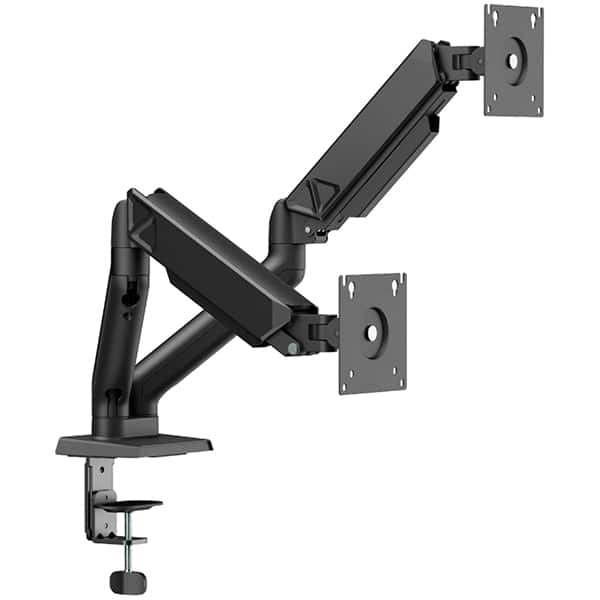 Suporte para Monitor Articulado Duplo para monitores de 17 a 32 polegadas, Axion, Preto, 141, Elements - CX 1 UN Suporte para Monitor Articulado Duplo para monitores de 17 a 32 polegadas, Axion, Preto, 141, Elements - CX 1 UN