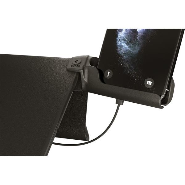 Suporte para notebook lapcomfort, com suporte para celular, Preto, 08770, Octoo - CX 1 UN