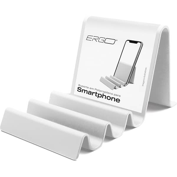 Suporte para Smartphone plástico, Branco, PHP2, Ergo - 1 UN