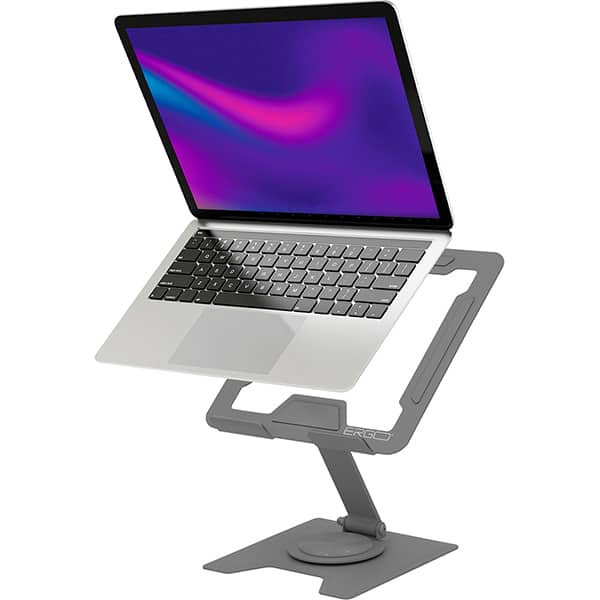 Suporte para tablet de até 11 polegadas, base giratória, Cinza, YN261, Ergo - CX 1 UN