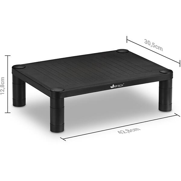 Suporte para monitor retangular, Preto, LZ-3701, App-Tech - CX 1 UN