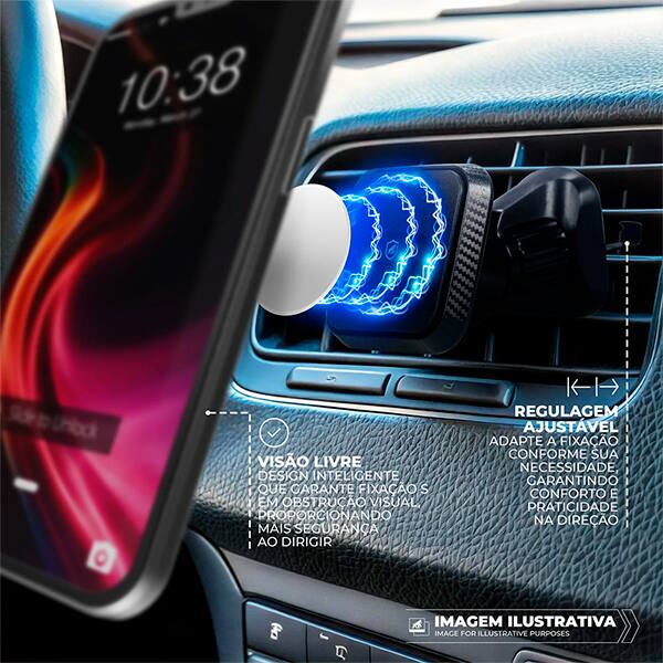 Suporte veicular magnético para Smartphone, GS-10923, Gshield - CX 1 UN
