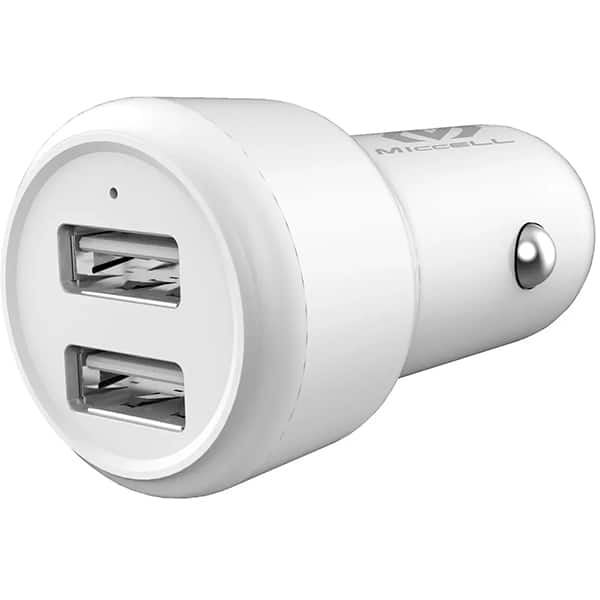 Carregador veicular com 2 portas USB, Branco, VQ-C03 74675, Letron - CX 1 UN Carregador veicular com 2 portas USB, Branco, VQ-C03 74675, Letron - CX 1 UN