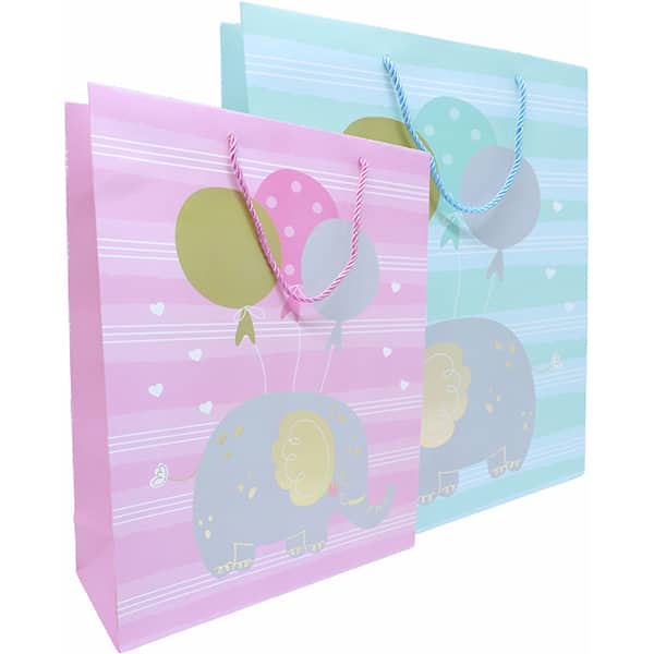 Sacola para presente 30x12x41,5cm Elefante sortido 14990 Make+ PT 1 UN