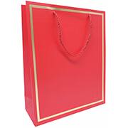 Sacola para presente Luxo, 18cm x 10cm x 23cm, Vermelha, 14952, Make+ - PT 1 UN