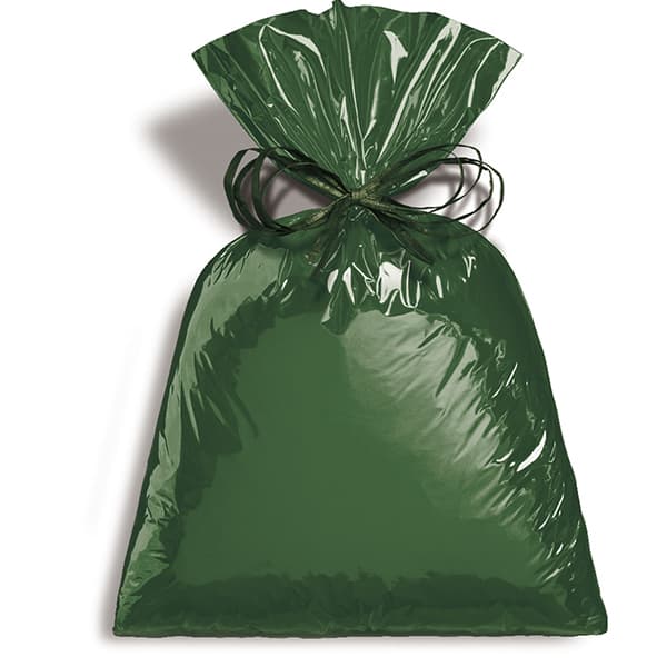 Saco presente metalizado, 45 x 59cm, Verde escuro, 99005847, Cromus - PT 25 UN