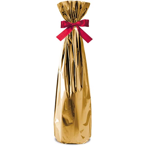 Saco de presente metalizado, 35 x 54cm, Dourado, 99062085, Cromus - PT 50 UN