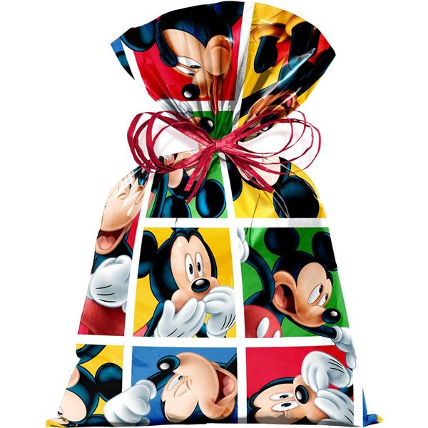 Saco Um Decorado 25x37 Disney Mickey 370007 Cromus - PT 1 UN