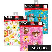 Saco decorado auto-serviço 30x45cm infantil sortido 7406 Gala PT 1 UN