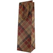 Sacola para presente Kraft decorada, 36 x 11 x 10cm, 28838, Yazi - PT 1 UN