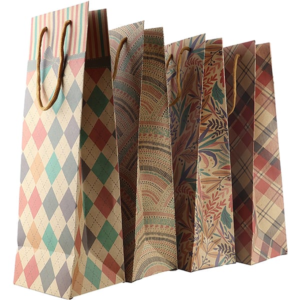 Sacola para presente 36x11x10cm Kraft decorada 28838 Yazi PT 1 UN