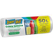 Saco para lixo transparente, 50 litros, com 20 unidades, 140020255, Dover - RL 1 UN