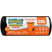 Saco para lixo 240 litros, Preto, 110019646, Dover Roll - RL 10 SC