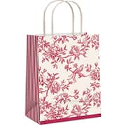 Sacola para presente Versalhes,32x26,5x13cm, Vermelho, 14002134, Cromus - PT 1 UN