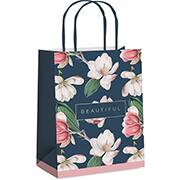 Sacola para presente Pretty, Floral, 26 x 19,5 x 9,5cm, 14001491, Cromus - PT 1 UN