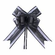 Laço para presente pronto Luxo, 32mm x 47cm, Preto, 5246, Make+ - PT 5 UN