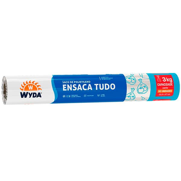 Saco p/ alimentos 3l c/50 uni. ensaca tudo WET3-50 WYDA RL 50 SC